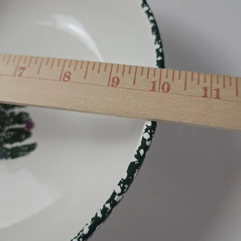 Furio Sponge Christmas Tree Salad Pasta Serving Bowl 10